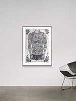 Mikkel Westrup Ballpoint Pen Poster 1 (male front) 70x100cm Charcoal