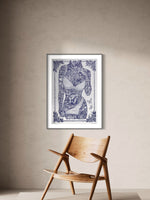 Mikkel Westrup Ballpoint Pen Poster 2 (female front) 70x100cm Blue