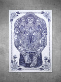 Mikkel Westrup Ballpoint Pen Poster 3 (male back) 70x100cm Blue