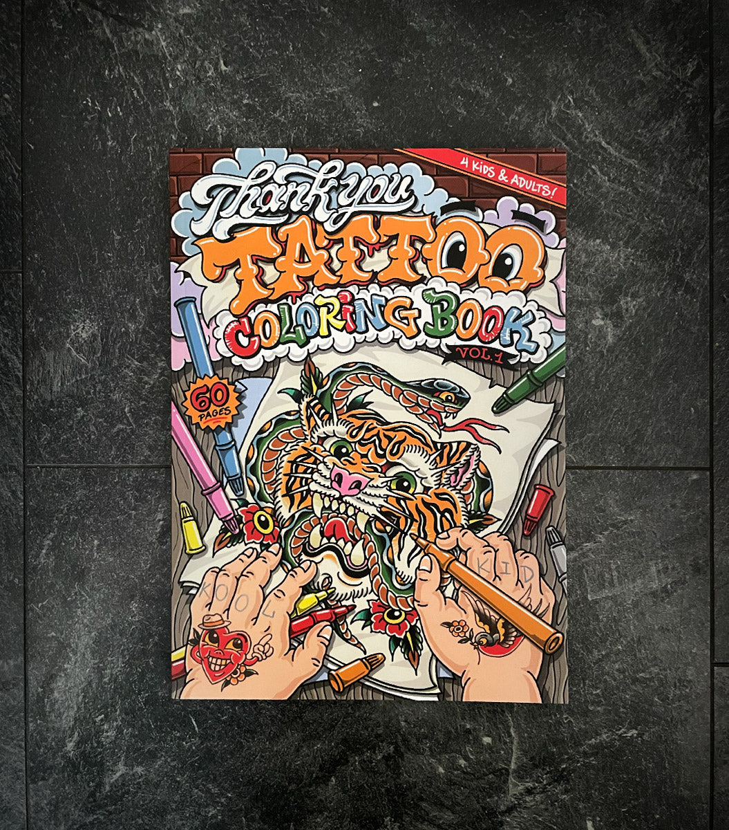 Thank You Tattoo Coloring Book Vol.1 – Paradise404